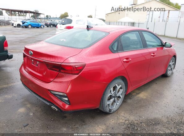 3KPF24AD6LE207436 2020 KIA FORTE Red Trasero derecho