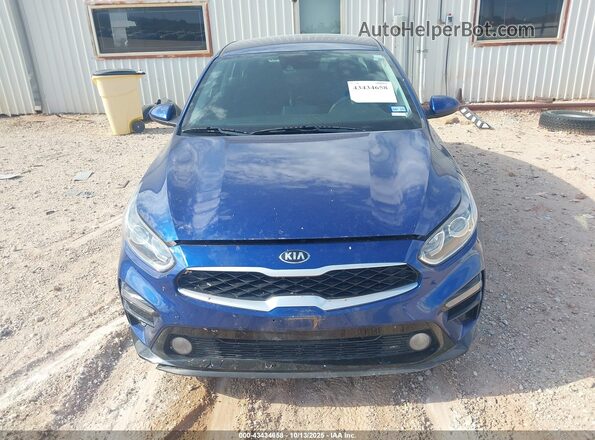 3KPF24AD7LE185625 2020 KIA FORTE Blue Instrument cluster view