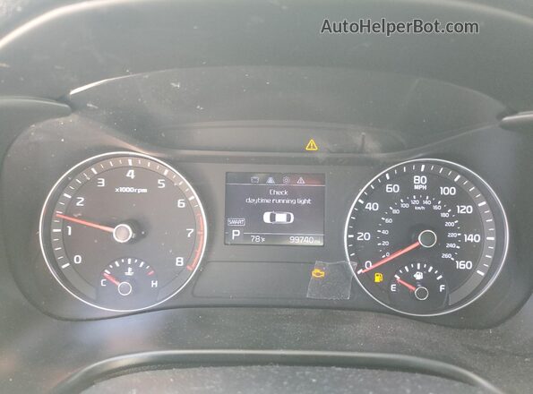 3KPF24AD9LE237725 2020 KIA FORTE White Instrument cluster view