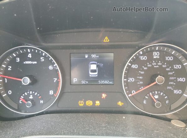 3KPF24ADXLE174134 2020 KIA FORTE White Вид щитка приладів
