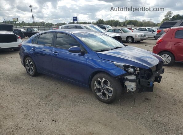 3KPF24ADXLE220593 2020 KIA FORTE Blue Передня права чверть