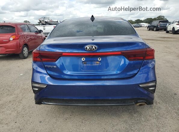 3KPF24ADXLE220593 2020 KIA FORTE Blue Вид ззаду