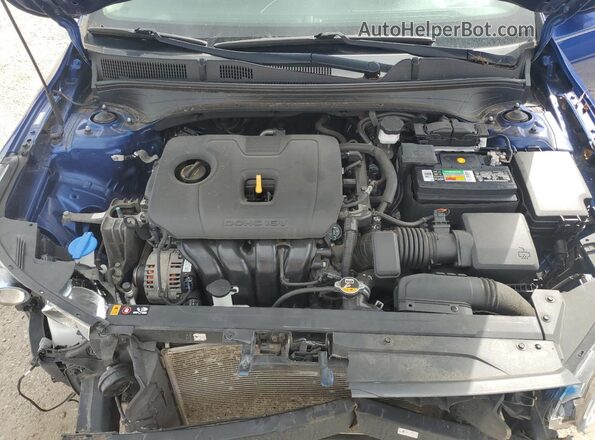 3KPF24ADXLE220593 2020 KIA FORTE Blue Вид задньої частини салону