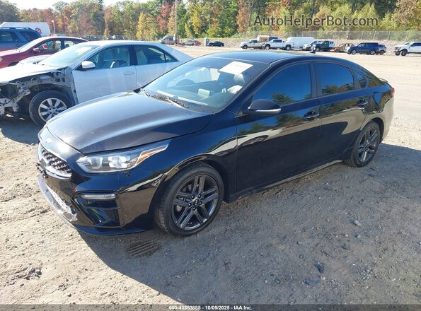 3KPF34AD9LE231940 2020 KIA FORTE Black Առջևի ձախ երեք քառորդ տեսարան