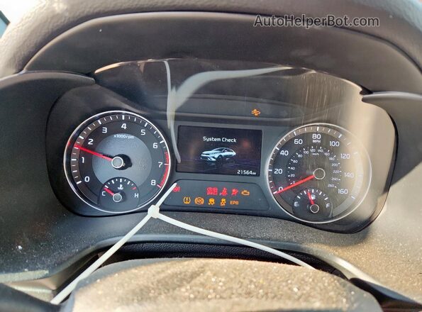 3KPF44AC6NE461166 2022 KIA FORTE Серебряный Вид щитка приборов
