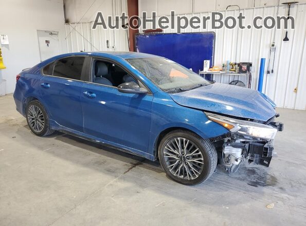 3KPF54AD2NE431510 2022 KIA FORTE Синий Передняя правая четверть