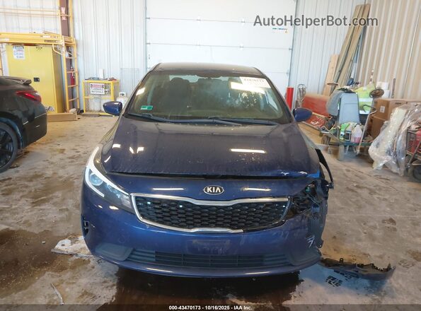 3KPFK4A71JE256938 2018 KIA FORTE Blue ხელსაწყოთა პანელის ხედი