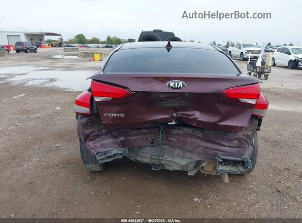 3KPFK4A7XJE224070 2018 KIA FORTE Maroon 