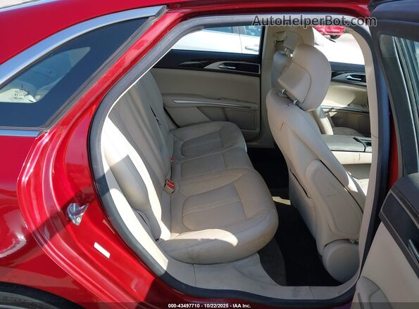 3LN6L2LU6GR612897 2016 LINCOLN MKZ HYBRID Red Widok naklejki z numerem VIN
