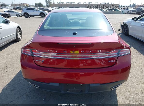 3LN6L2LU6GR612897 2016 LINCOLN MKZ HYBRID Red 