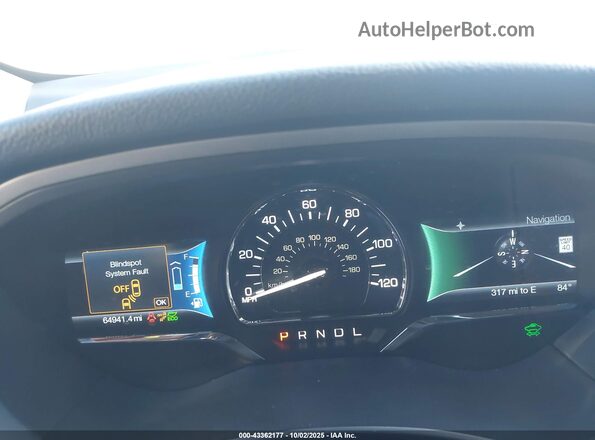 3LN6L2LU9GR627717 2016 LINCOLN MKZ HYBRID Gray Widok tylnych siedzeń