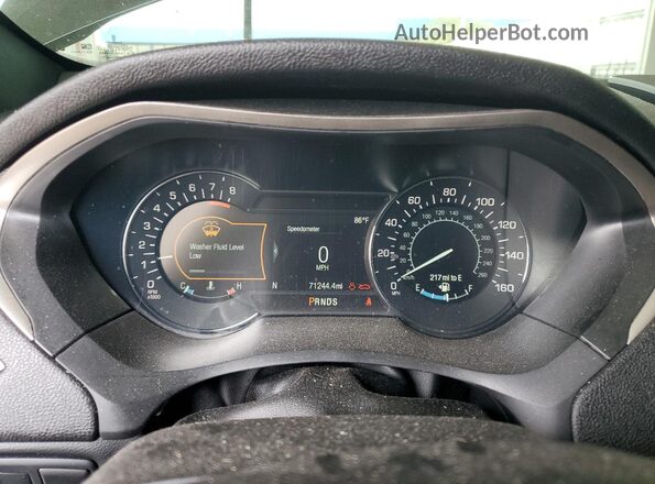 3LN6L5C97KR627222 2019 LINCOLN MKZ Black Вид щитка приладів