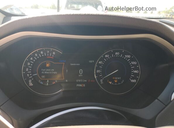 3LN6L5C9XKR614318 2019 LINCOLN MKZ Серый Вид щитка приборов