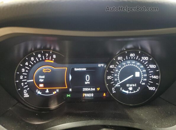 3LN6L5F91LR608386 2020 LINCOLN MKZ Silver Вид щитка приладів