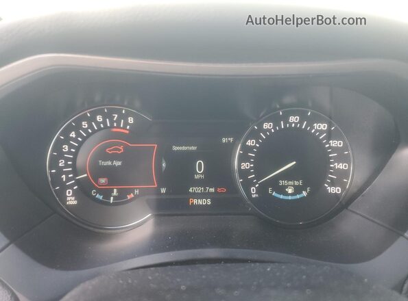 3LN6L5FC2LR602754 2020 LINCOLN MKZ Black Instrument cluster view