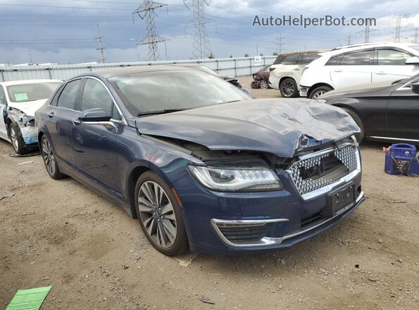 3LN6L5FC6KR602092 2019 LINCOLN MKZ Blue Передня права чверть