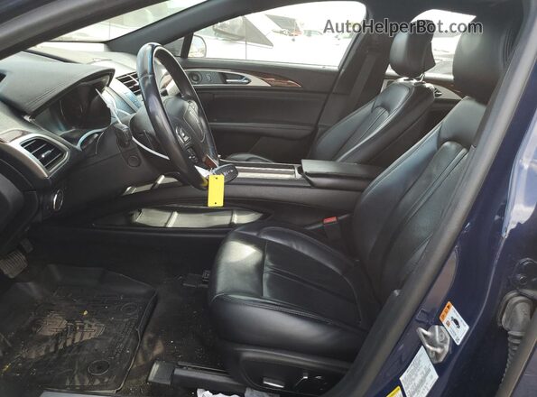 3LN6L5FC6KR602092 2019 LINCOLN MKZ Blue Вид салону спереду