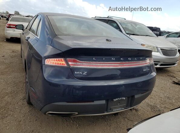 3LN6L5FC6KR602092 2019 LINCOLN MKZ Blue Вид ззаду