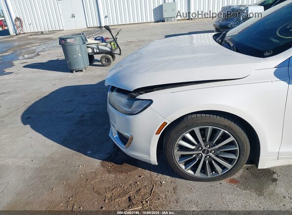 3LN6L5LU6JR628171 2018 LINCOLN MKZ HYBRID White Front view