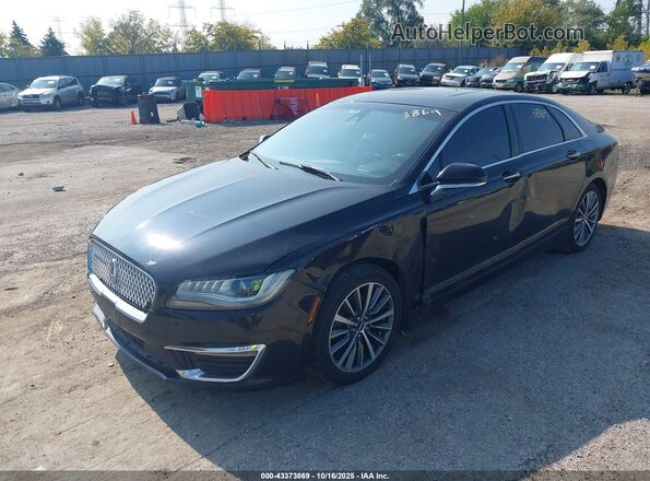 3LN6L5LU7HR645586 2017 LINCOLN MKZ HYBRID Black წინა მარცხენა ხედი სამი მეოთხედიდან