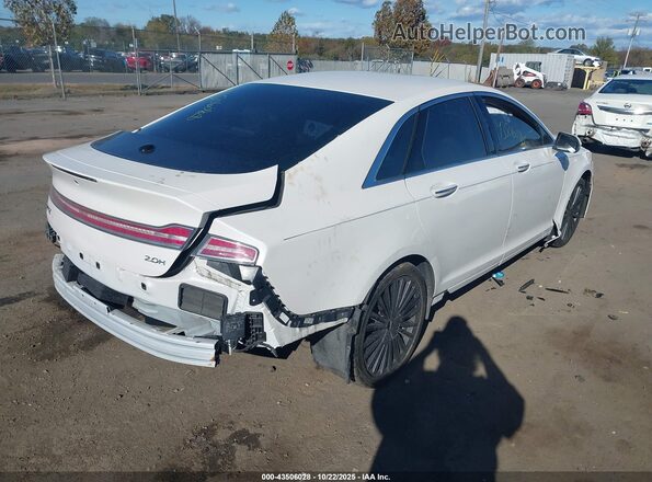 3LN6L5MU3JR620656 2018 LINCOLN MKZ HYBRID White Задня права чверть