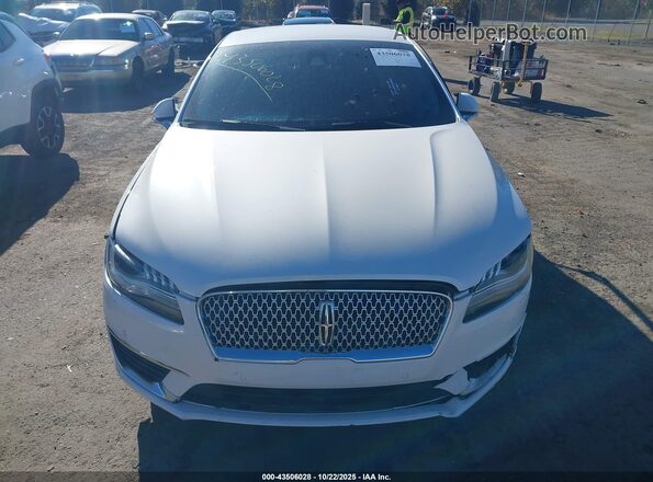 3LN6L5MU3JR620656 2018 LINCOLN MKZ HYBRID White Вид щитка приладів