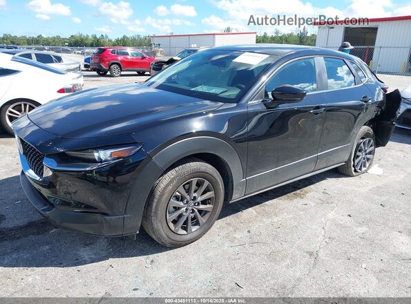 3MVDMBAMXSM843964 2025 MAZDA CX-30 Black Առջևի ձախ երեք քառորդ տեսարան