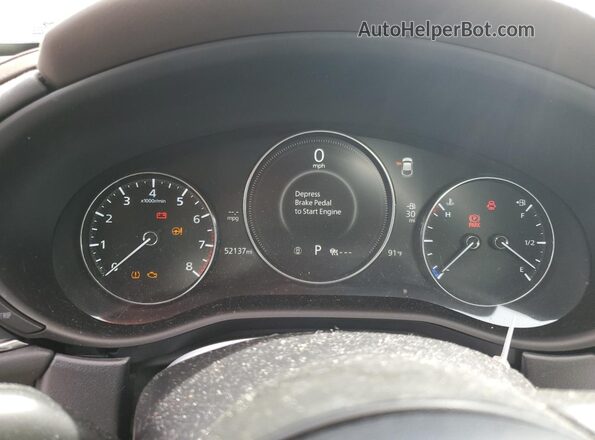3MVDMBDM1MM216262 2021 MAZDA CX-30 Blue Вид щитка приладів