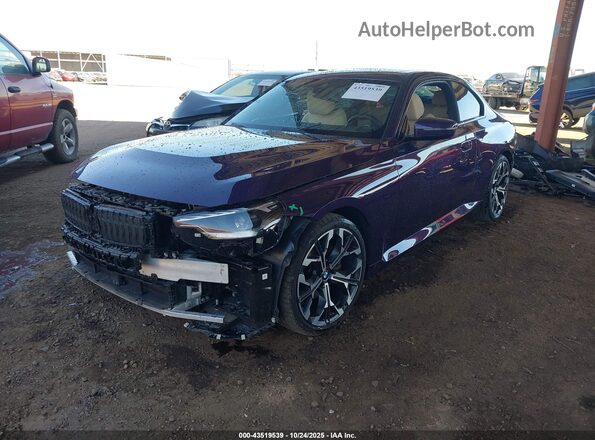 3MW23CM06S8F35352 2025 BMW 2 SERIES Purple Vista tres cuartos delantera izquierda