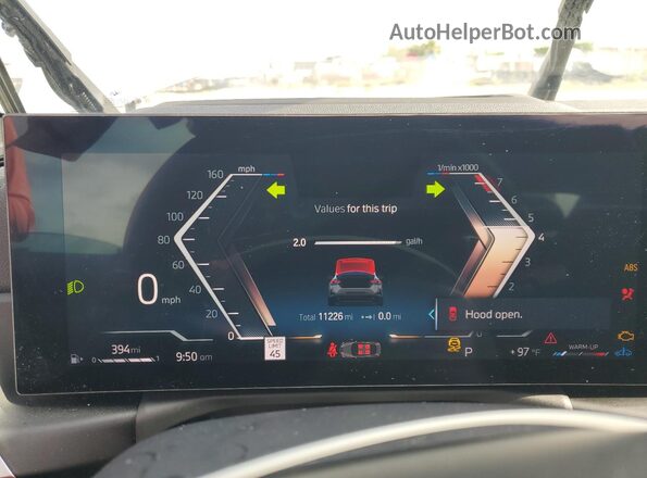 3MW23CM07R8E12198 2024 BMW 2 SERIES Gray Սարքավորումների վահանակի տեսք