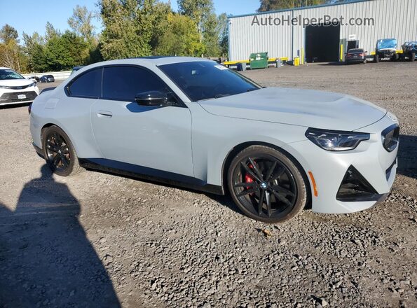 3MW43CM02P8D35360 2023 BMW M2 Бирюзовый Передняя правая четверть