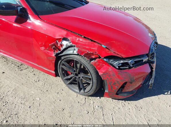3MW49FF00P8D55409 2023 BMW 3 SERIES Red Widok z przodu