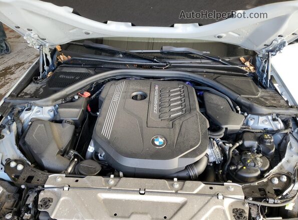 3MW49FF01R8D83416 2024 BMW M3 Gray Widok wnętrza z tyłu
