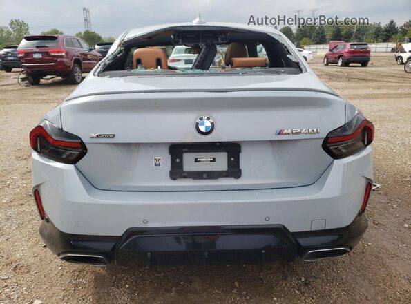 3MW53CM07N8C36356 2022 BMW M2 Gray Widok z tyłu