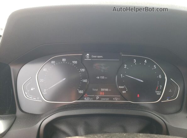 3MW53CM07N8C36356 2022 BMW M2 Gray Widok zestawu wskaźników