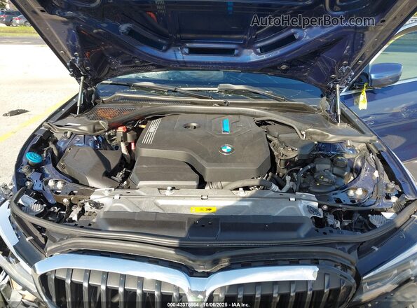 3MW5P7J01M8C07630 2021 BMW 3 SERIES Blue Rear view