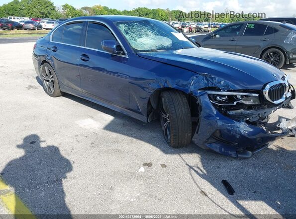 3MW5P7J01M8C07630 2021 BMW 3 SERIES Blue Front view
