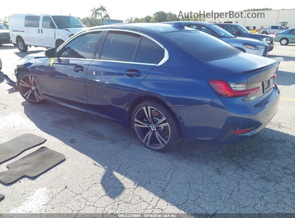 3MW5P7J01M8C07630 2021 BMW 3 SERIES Blue Rear left