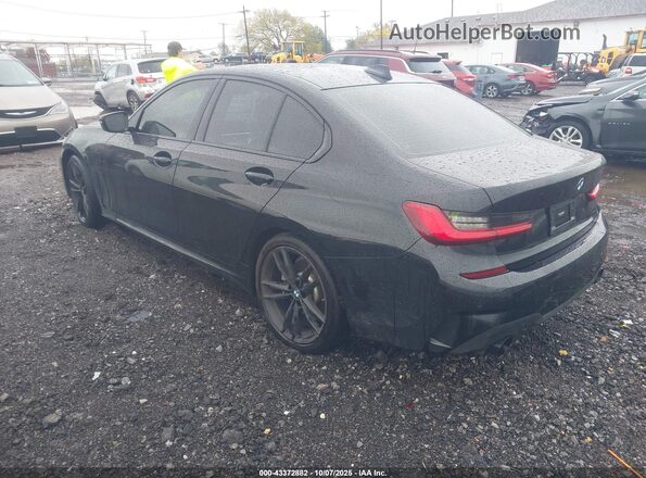 3MW5P7J02M8B75822 2021 BMW 3 SERIES Black Rear left