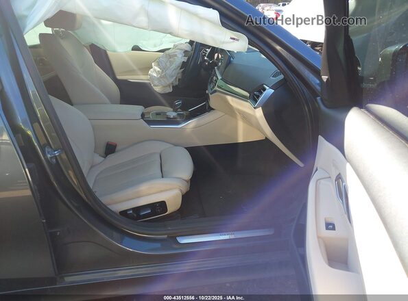 3MW5R1J02L8B07235 2020 BMW 3 SERIES Black Widok wnętrza z przodu