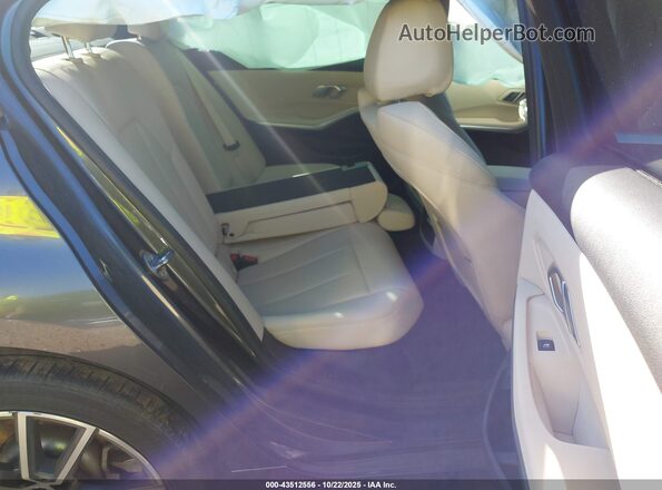 3MW5R1J02L8B07235 2020 BMW 3 SERIES Black Widok naklejki z numerem VIN