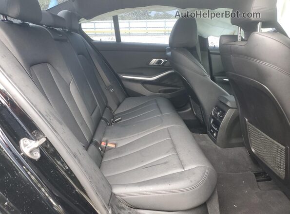 3MW5R1J03L8B08166 2020 BMW 3 SERIES Black Widok tylnych siedzeń