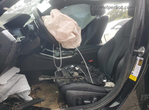 3MW5R1J03L8B08166 2020 BMW 3 SERIES Black Widok wnętrza z przodu