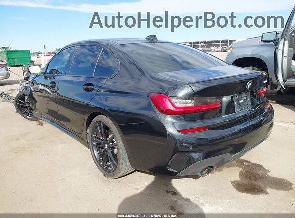 3MW5R1J09N8C46765 2022 BMW 3 SERIES Черный Задняя левая четверть