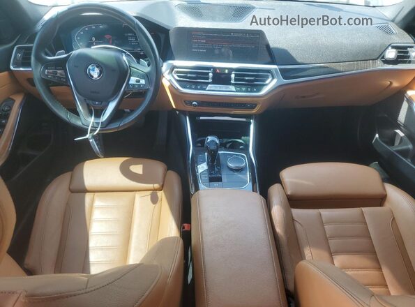 3MW5R7J06M8C16530 2021 BMW 3 SERIES Black Առջևի վահանակի տեսք