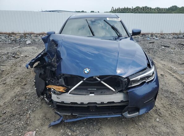 3MW5R7J07N8C58710 2022 BMW 3 SERIES Blue Front view