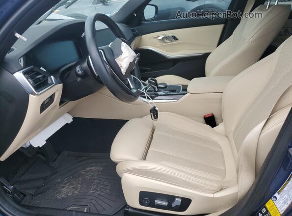 3MW5R7J07N8C58710 2022 BMW 3 SERIES Blue Front interior view