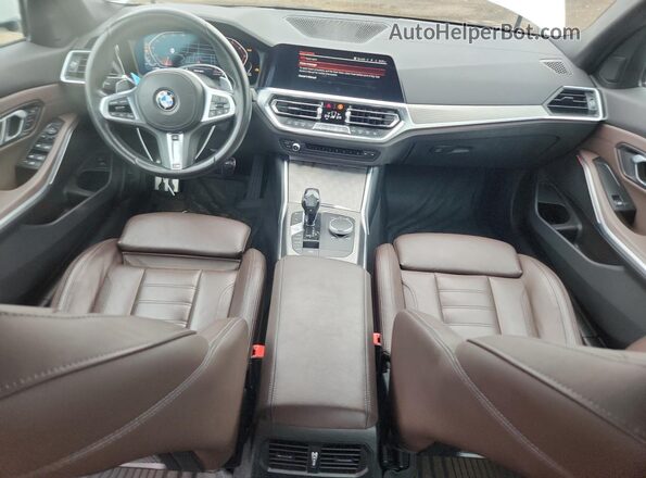 3MW5R7J08L8B08487 2020 BMW 3 SERIES White Widok deski rozdzielczej