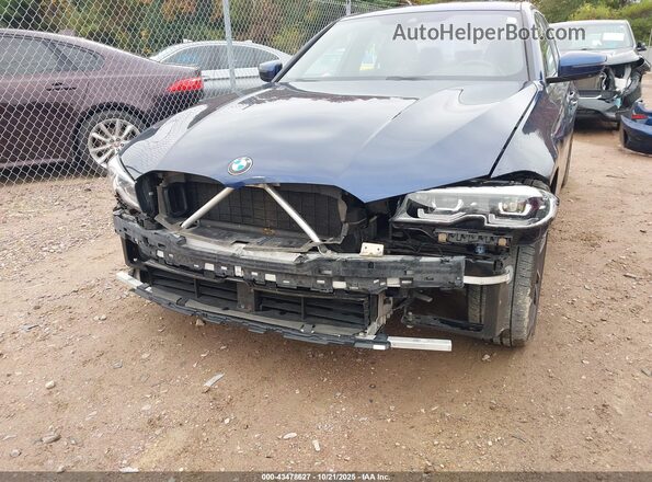 3MW5R7J09L8B20017 2020 BMW 3 SERIES Синий Вид спереди