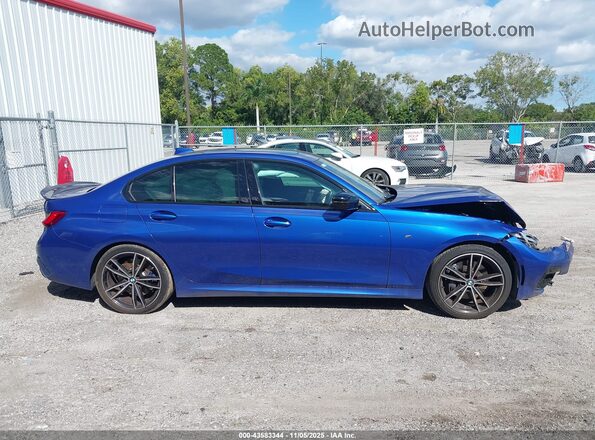 3MW5U7J01M8B63122 2021 BMW 3 SERIES Синий Вид щитка приборов
